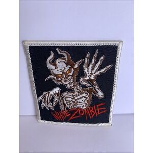 Vtg White Zombie Patch Sew / Iron On Embroidered Heavy Metal Band 3" x 3" NOS